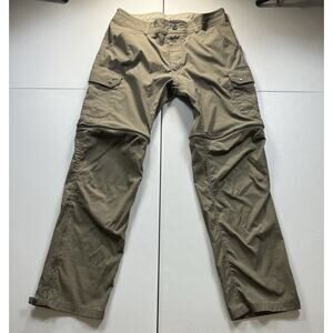 KUHL Pants Mens 34x32 Tan Renegade Convertible Stealth Cargo Zip Off Outdoor